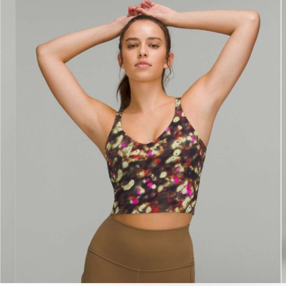 Lululemon Align Tank Top Soft Focus Splatter Green Multi